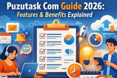 Puzutask com task management illustration
