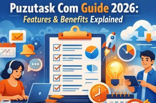 Puzutask com task management illustration